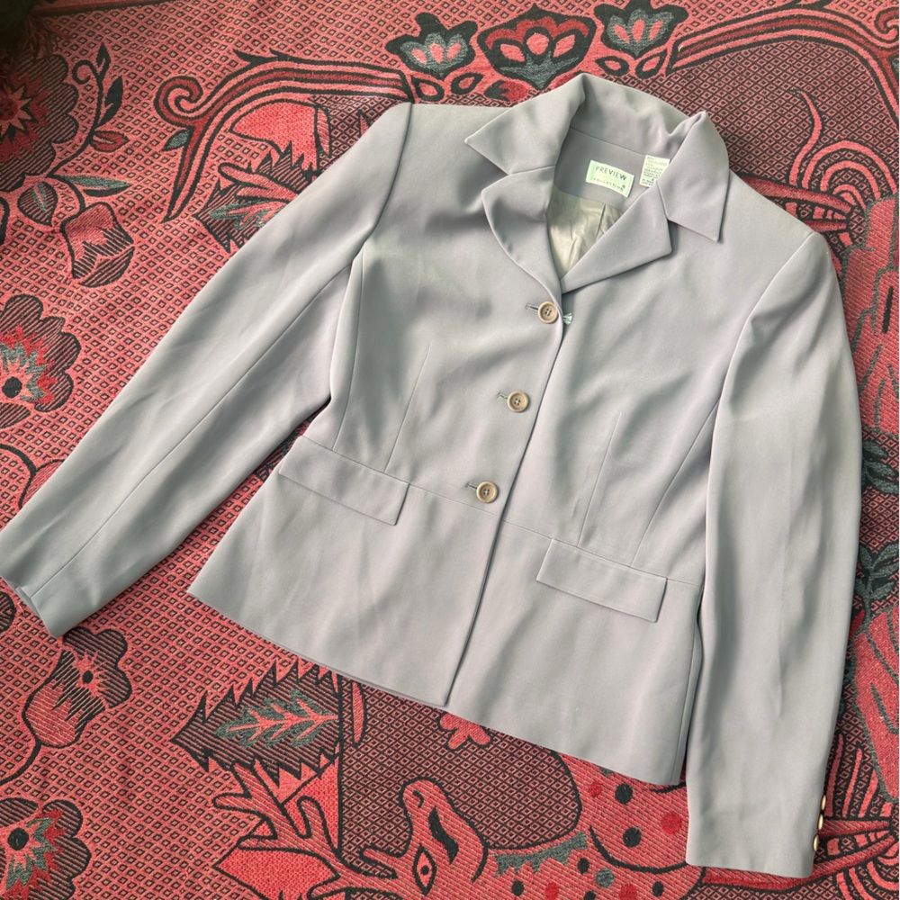 Review Light Lavender Women's Blazer Jacket